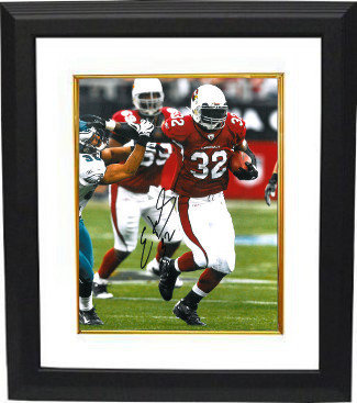 Edgerrin James Autographed Signed Arizona Cardinals 8x10 Photo Custom Framlng 