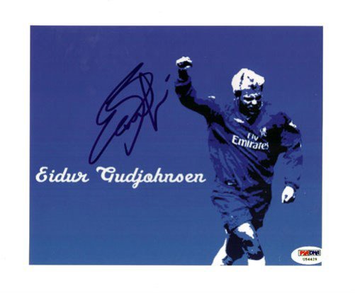 Eidur Gudjohnsen Autographed Signed 8X10 Photo Chelsea PSA/DNA 