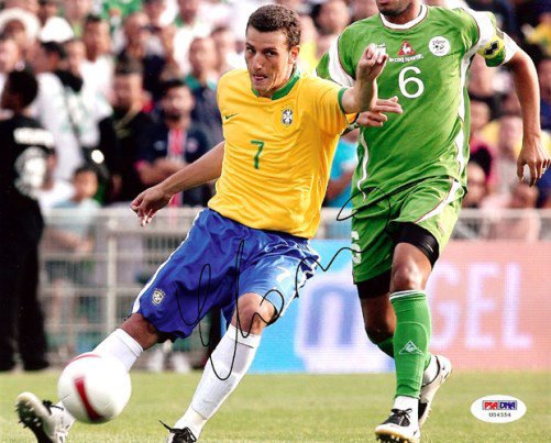 Elano Autographed Signed 8X10 Photo Brazil PSA/DNA 