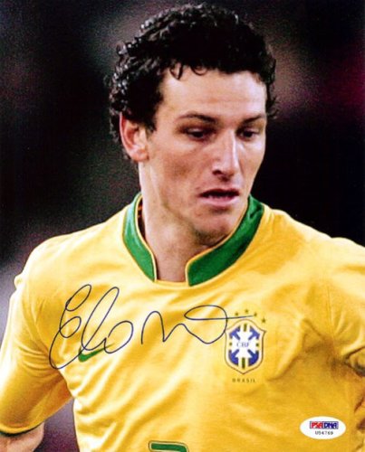 Elano Autographed Signed 8X10 Photo Brazil PSA/DNA 