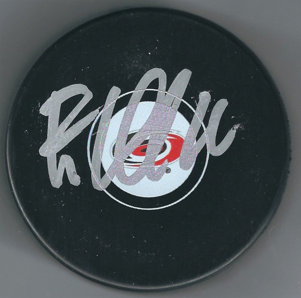 Elias Lindholm Autographed Signed Carolina Hurricanes Hockey Puck - Autographs