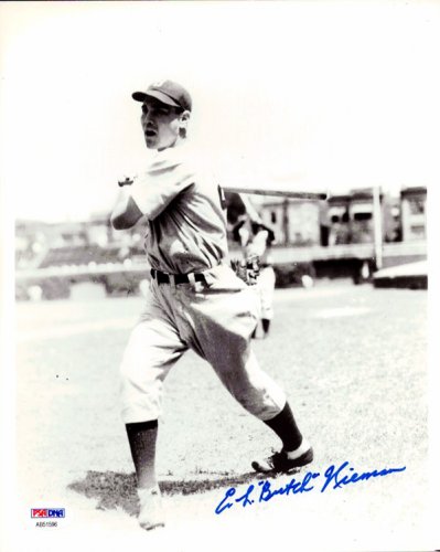 Elmer "Butch" Nieman Autographed 8X10 Photo Boston Braves PSA/DNA