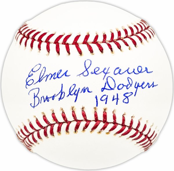 Elmer Sexauer Autographed Signed Official MLB Baseball Brooklyn Dodgers "1948" Beckett Beckett Qr #Bm25281 
