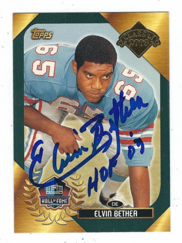 Elvin Bethea Autographed Signed 2003 Topps Houston Oilers Card - Autographs