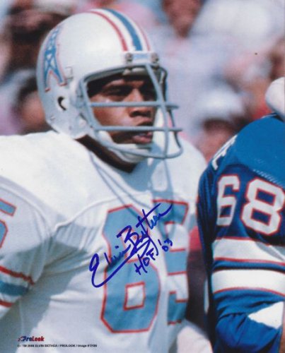 Elvin Bethea Autographed Signed "HOF 03" 8X10 Houston Oilers Photo - Autographs