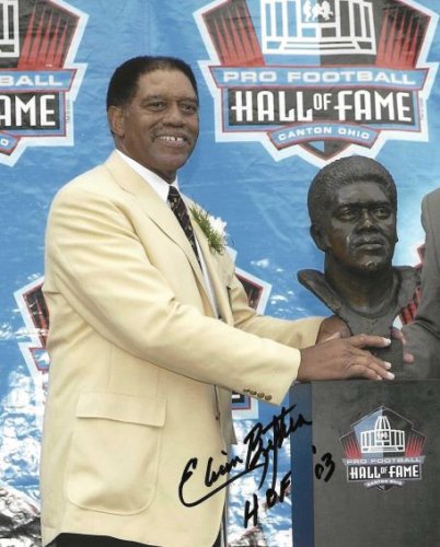 Elvin Bethea Autographed Signed "HOF 03" 8X10 Houston Oilers Photo - Autographs