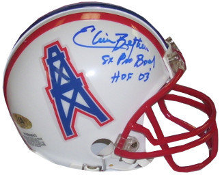Elvin Bethea Autographed Signed Houston Oilers TB Replica Mini Helmet dual 8X Pro Bowl & HOF 2003 