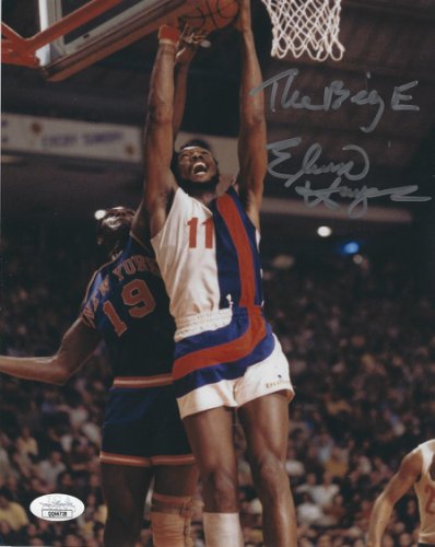 Elvin Hayes Autographed Signed Washington Bullets 8X10 Photo JSA - Autographs