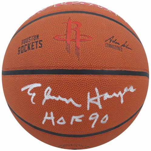 Elvin Hayes Autographed Signed Wilson Houston Rockets Logo NBA Basketball w/HOF'90 