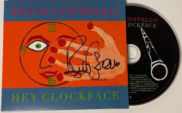 Elvis Costello Autographed Signed 2020 Hey Clockface Album Hard Cover Booklet w/ CD (English/British Singer-Songwriter) 