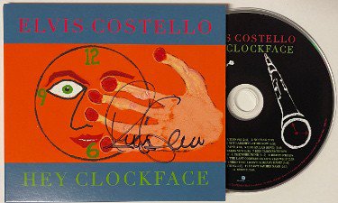 Elvis Costello Autographed Signed 2020 Hey Clockface Album Hard Cover Booklet w/ CD (English/British Singer-Songwriter) 