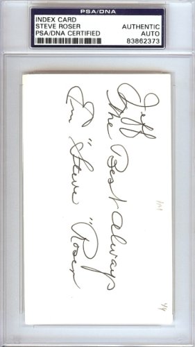 Emerson "Steve" Roser Autographed Signed 3X5 Index Card New York Yankees "To Jeff" PSA/DNA 