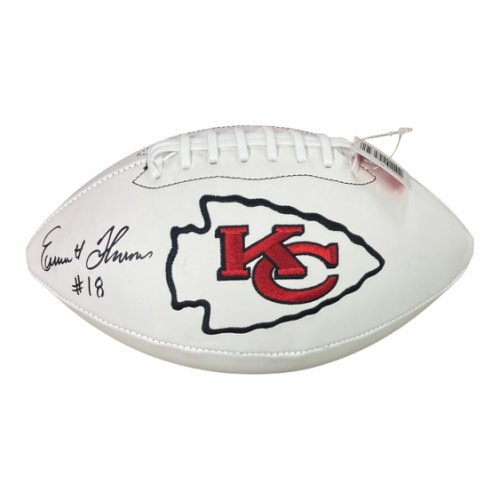 Emmitt Thomas Autographed Signed Kansas City Chiefs White Panel Football - BAS 