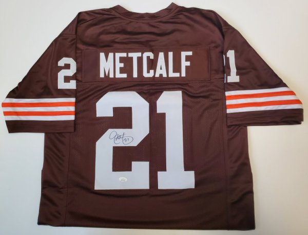 Eric Metcalf Cleveland Browns Autographed Signed Jersey - JSA Authentic 