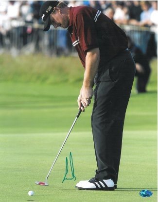 Ernie Els Autographed Signed 11x14 Photo 2002 British Open putt- PSA Hologram 