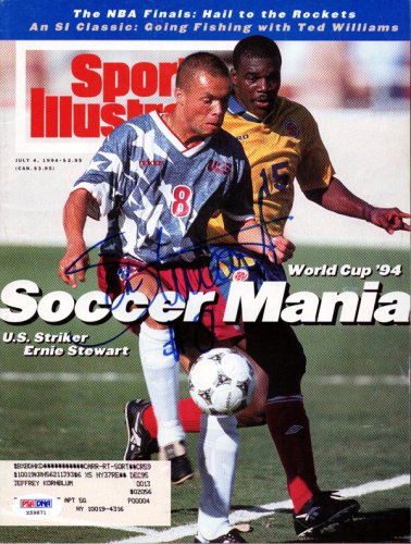 Ernie Stewart Autographed Signed Sports Illustrated Magazine Team Usa PSA/DNA 