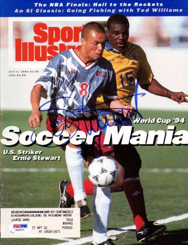 Ernie Stewart Autographed Sports Illustrated Magazine Team Usa PSA/DNA