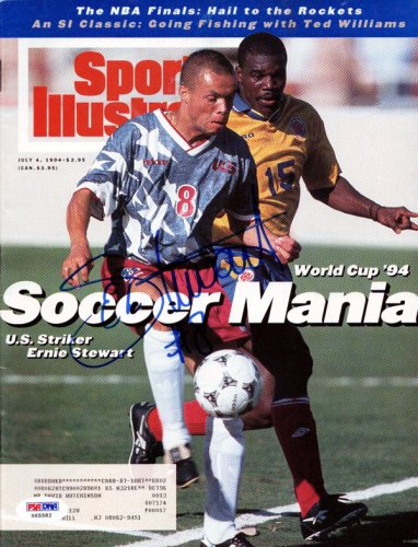 Ernie Stewart Autographed Sports Illustrated Magazine Team Usa PSA/DNA