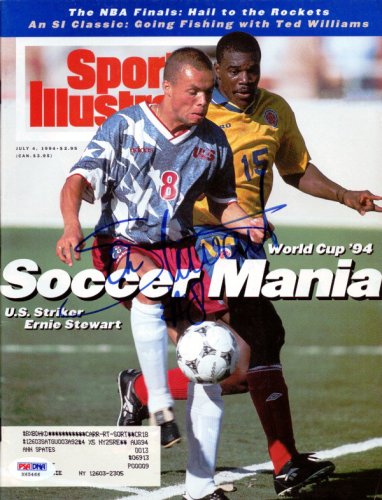 Ernie Stewart Autographed Sports Illustrated Magazine Team Usa PSA/DNA