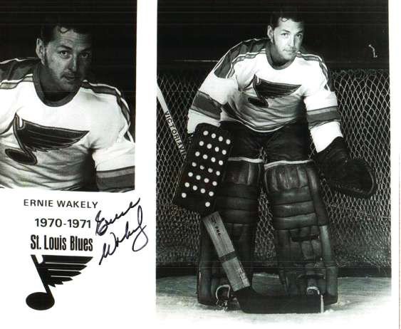 Ernie Wakely Autographed Signed St. Louis Blues Photo - Autographs