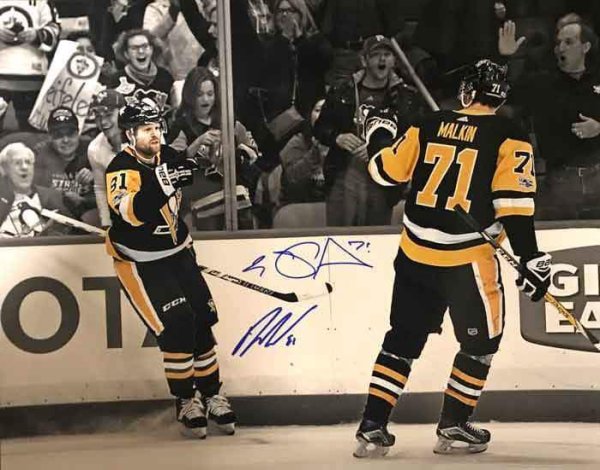 Evgeni Malkin Autographed Pittsburgh Penguins Custom White Jersey - BAS COA