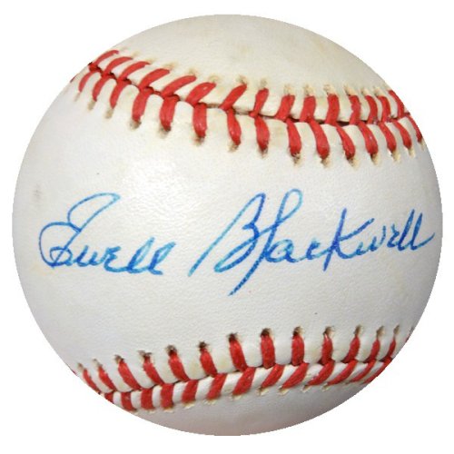 Ewell Blackwell Autographed Signed Official Nl Baseball New York Yankees, Cincinnati Reds PSA/DNA 