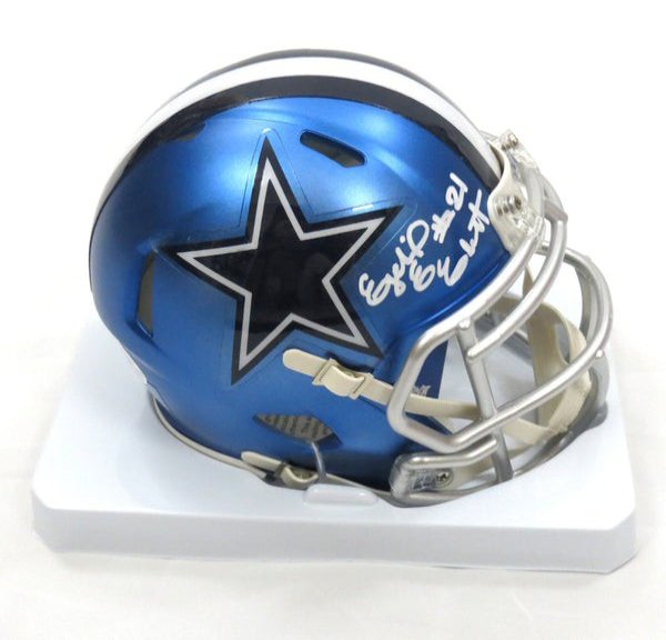 Ezekiel Elliott Autographed Signed Dallas Cowboys Blaze Mini Helmet Beckett Witnessed 
