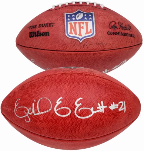 Ezekiel Elliott Autographed Signed Official NFL Leather Football Dallas Cowboys Beckett Beckett Qr #203012 