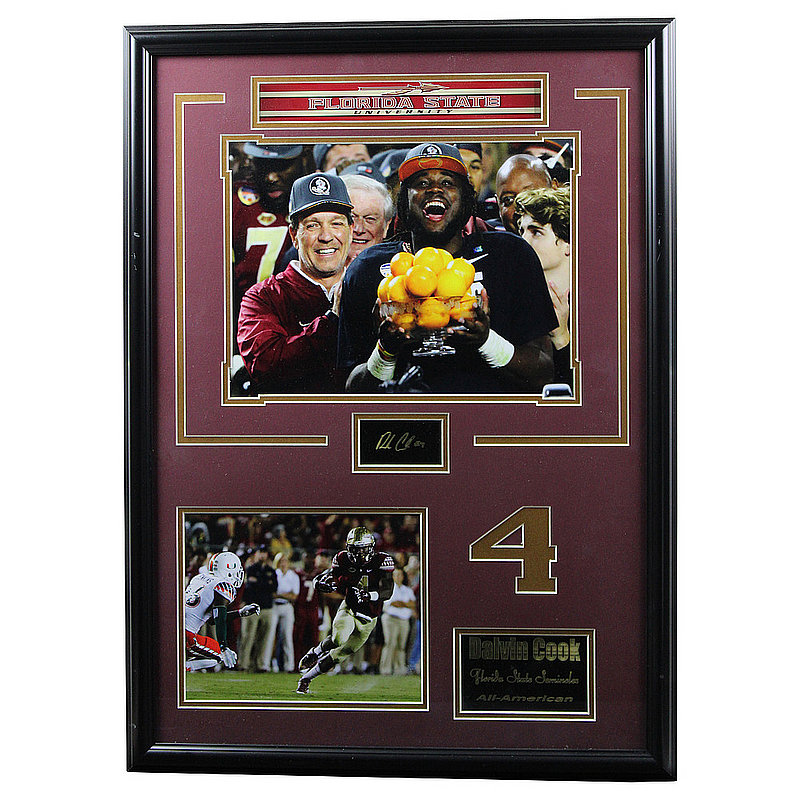 Facsimile Dalvin Cook Florida State Seminoles All American 24x30 Framed Photo 