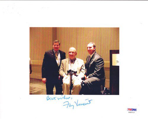 Fay Vincent Autographed 8X10 Photo PSA/DNA