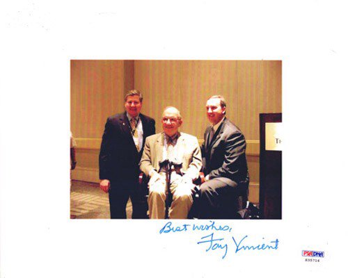 Fay Vincent Autographed 8X10 Photo PSA/DNA