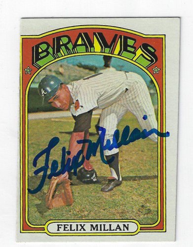 Felix Millan Autographed Signed 1972 Topps Card - Autographs