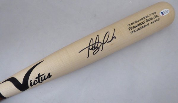 Fernando Tatis Jr. Autographed Signed Blonde Victus Game Model Bat San Diego Padres Beckett Beckett 