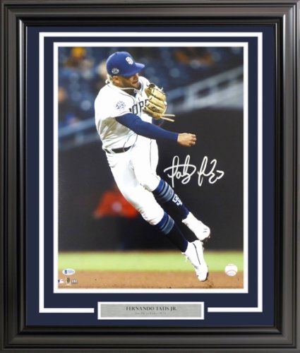 Fernando Tatis Jr. Autographed Signed Framed 16X20 Photo San Diego Padres Beckett Beckett 