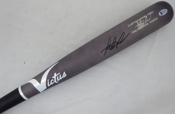 CJ Abrams Autographed Brown Victus Game Model Bat Washington