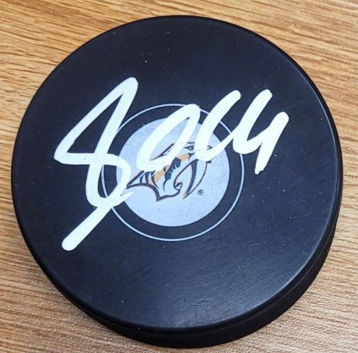 Filip Forsberg Autographed Signed Nashville Predators Hockey Puck - Autographs
