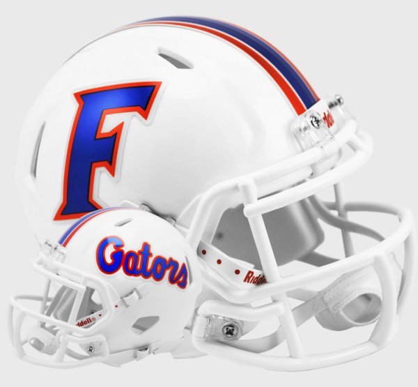 Florida Gators NCAA Mini Speed Football Helmet Chrome Decals