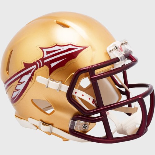 Florida State Seminoles NCAA Mini Speed Football Helmet Metallic Paint 