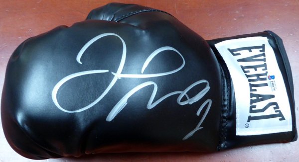 Floyd Mayweather Jr. Autographed Black Everlast Boxing Glove Lh Beckett Beckett
