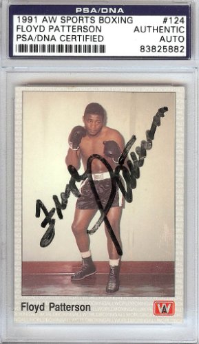 Floyd Patterson Autographed 1991 Aw Sports Boxing Card #124 PSA/DNA