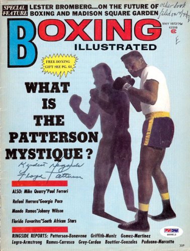 Floyd Patterson Autographed Boxing Illustrated Magazine Cover PSA/DNA