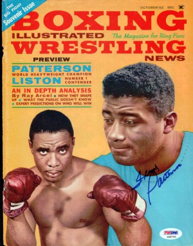 Floyd Patterson Autographed Boxing Illustrated Magazine Cover PSA/DNA