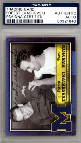 Forest Evashevski Autographed 2002 Trading Card Michigan Wolverines PSA/DNA