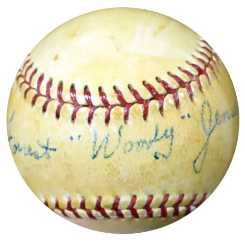 Forest "Woody" Jensen Autographed Signed Official Nl Giles Baseball Pittsburgh Pirates Vintage Beckett Beckett 