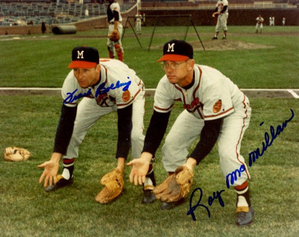Frank Bolling Autographed Signed & Roy Mcmillan 8X10 Milwaukee Braves Photo - Autographs 