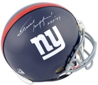 Frank Gifford Autographed Signed New York Giants TB Replica Mini Helmet HOF 77 