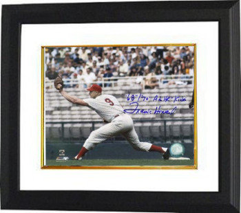 Frank Howard Autographed Signed Washington Senators 8x10 Photo Custom Framing w/ '68 '70 AL HR King (horizontal-blue sig) 