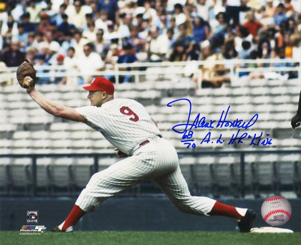Frank Howard Autographed Signed Washington Senators Fielding 8x10 Photo w/68, 70 AL HR King 