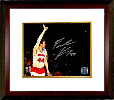Frank Kaminsky Autographed Signed Wisconsin Badgers 8x10 Photo Custom Framing #44 - COA 