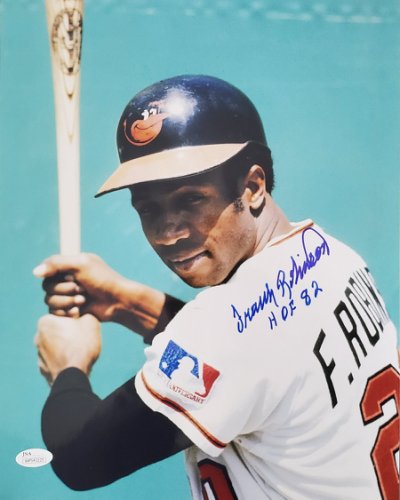 Frank Robinson Autographed Signed 11X14 Baltimore Orioles Photo JSA - Autographs 